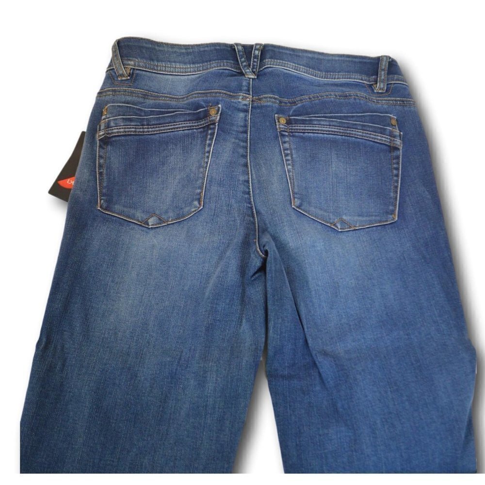 Womens Democracy Ab Technology Medium Wash Jeans Size 8 Skinny Leg Mid R… - Picture 3 of 3